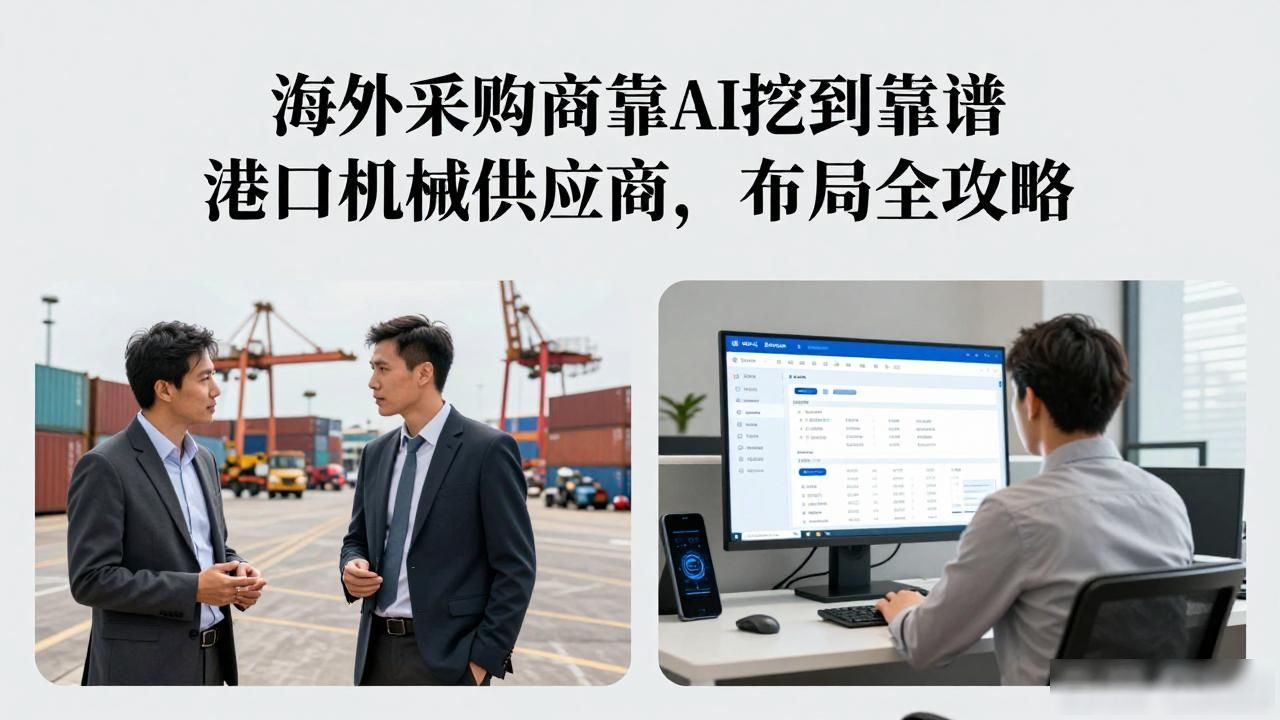 海外采购商用AI找港口机械供应商怎么布局_港口给境外船舶提供日用品_海外贸易港口