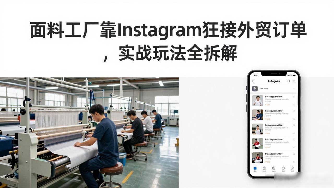 国外面料再造的现状_面料外贸平台_面料工厂Instagram怎么开发海外客户