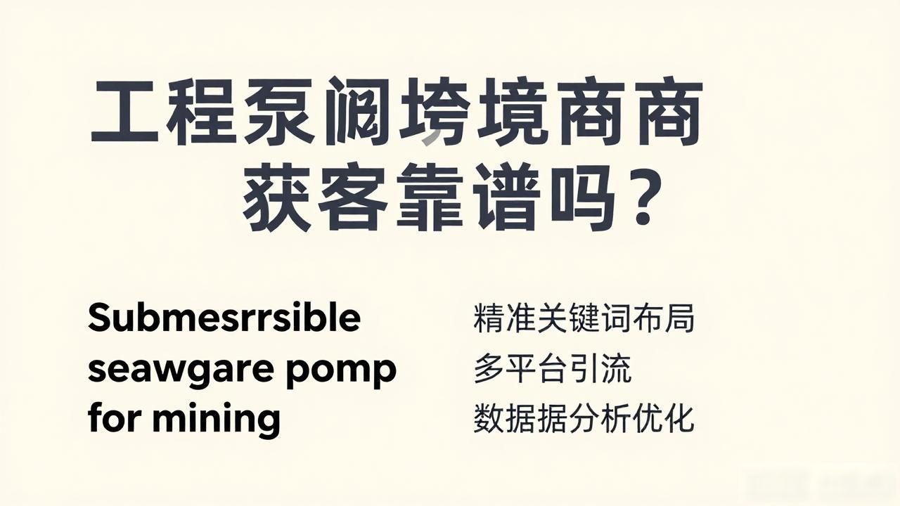 杭州跨境电商单一窗口_工程泵阀跨境电商获客_阀门跨境电商