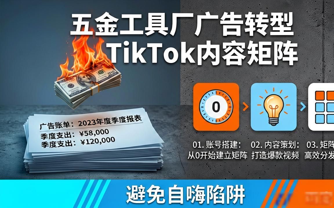 五金工具工厂TikTok内容矩阵怎么做外贸