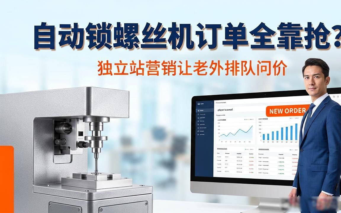 自动锁螺丝机工厂外贸独立站获客