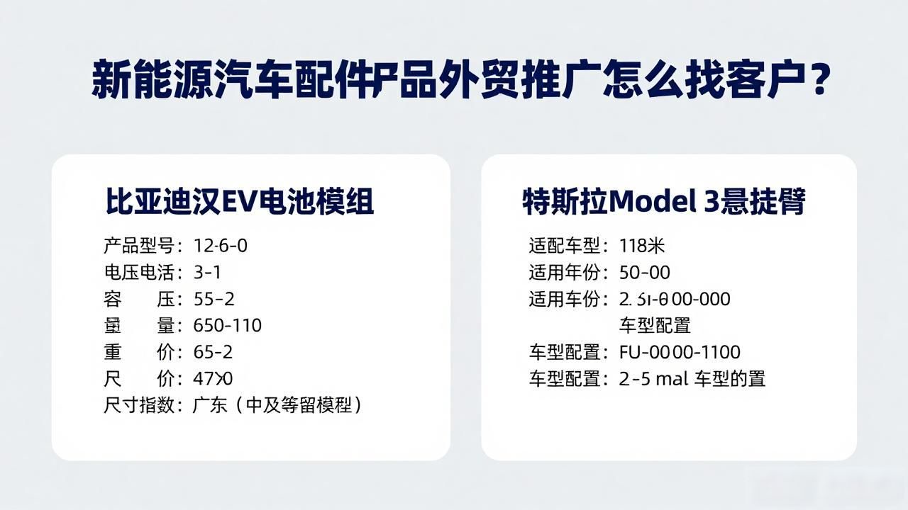 外贸汽车配件哪个平台最好_外贸汽配行业发展新模式_新能源汽车配件产品外贸推广