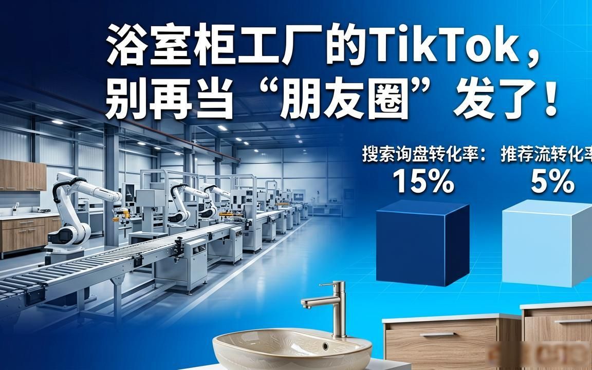 浴室柜工厂TikTok短视频怎么获取B2B询盘