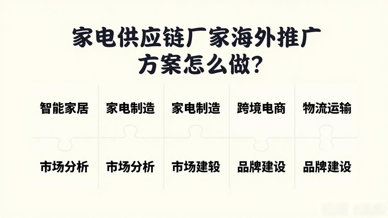 家电海外布局有哪些股票_家电供应链厂家海外推广方案_海外家电BG