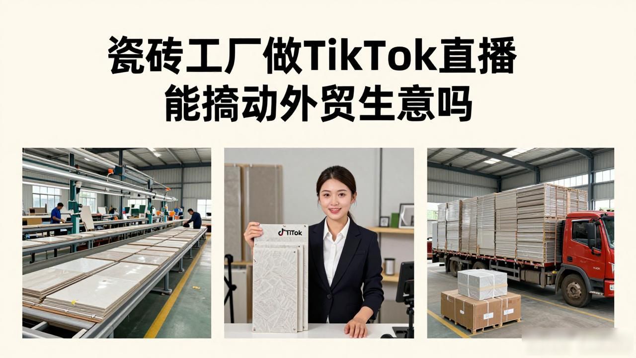 瓷砖直播带货_瓷砖工厂TikTok直播适合做外贸吗_直播卖瓷砖平台排行榜