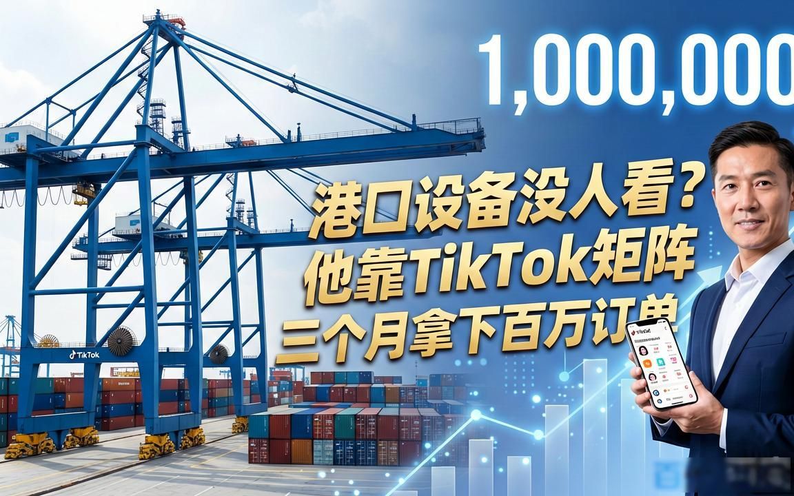 港口设备工厂TikTok内容矩阵怎么做外贸