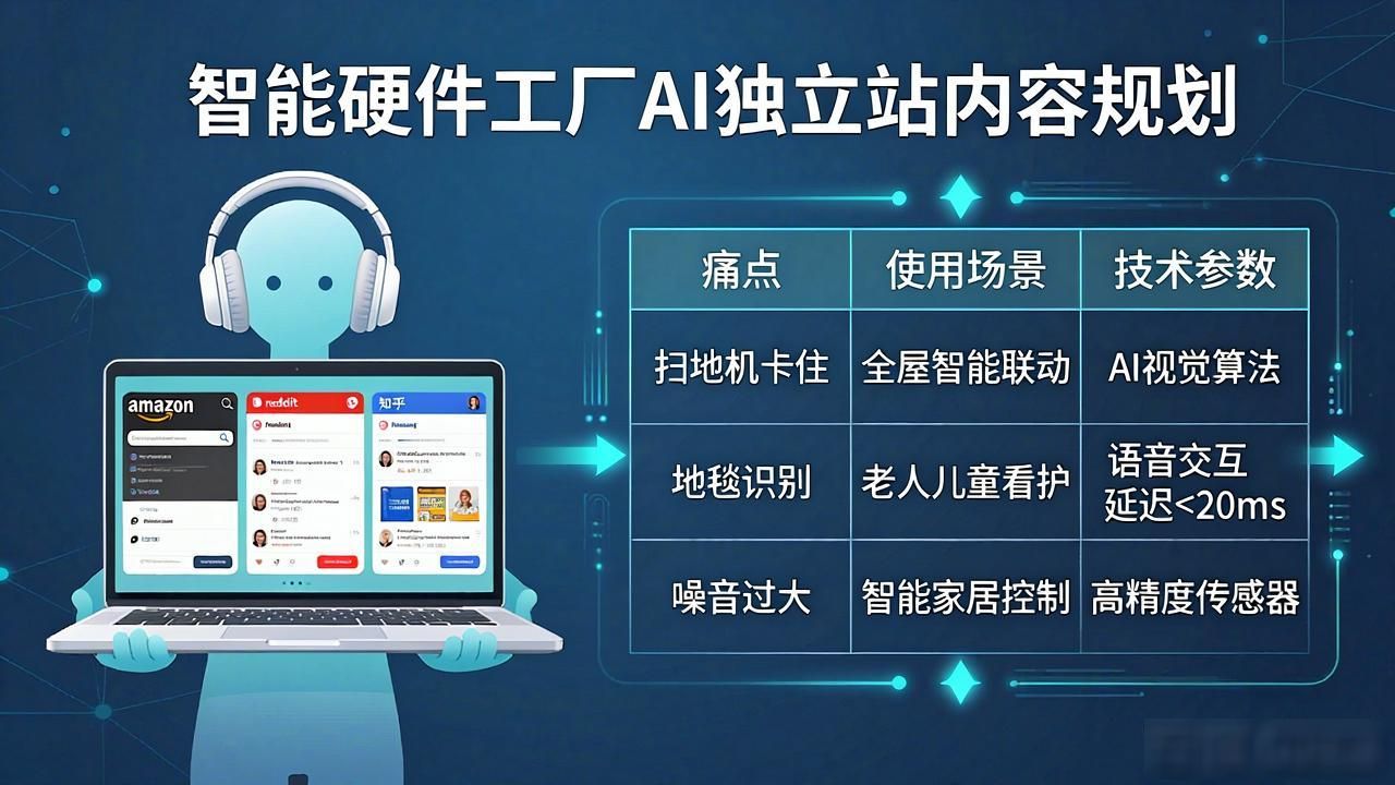 智能硬件工厂AI GEO独立站内容方案_硬件智能化_智能硬件方案公司