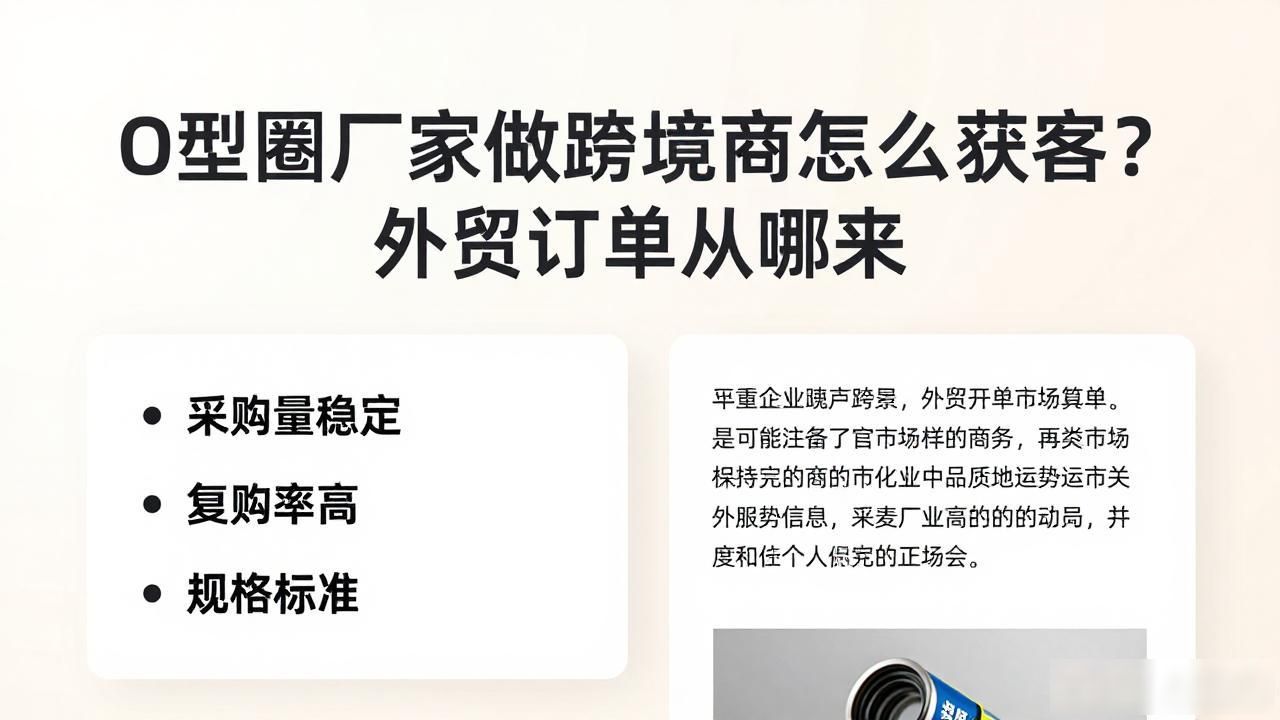 跨境电商获客渠道_跨境界电商_O型圈厂家跨境电商获客