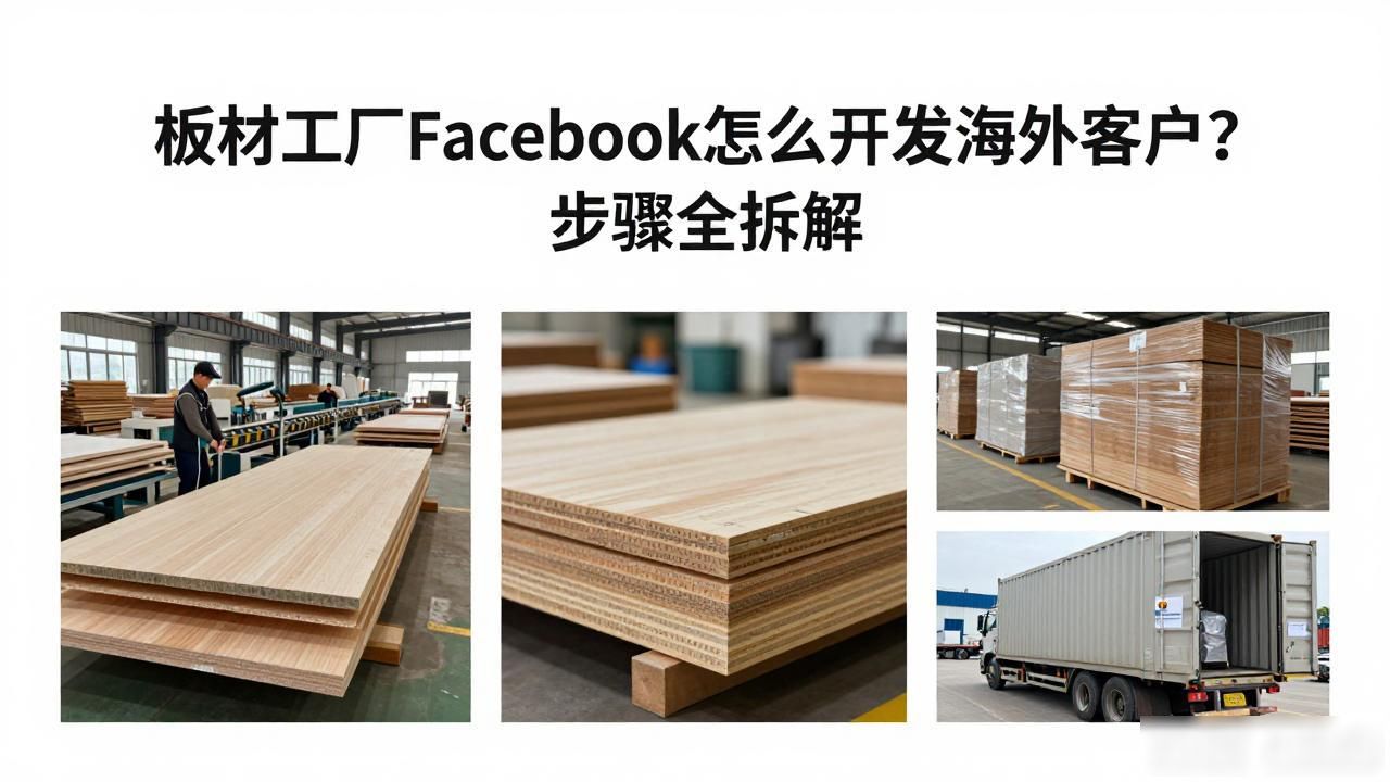 板材外贸公司怎么联系_板材工厂Facebook海外客户开发步骤_进口板材加工厂