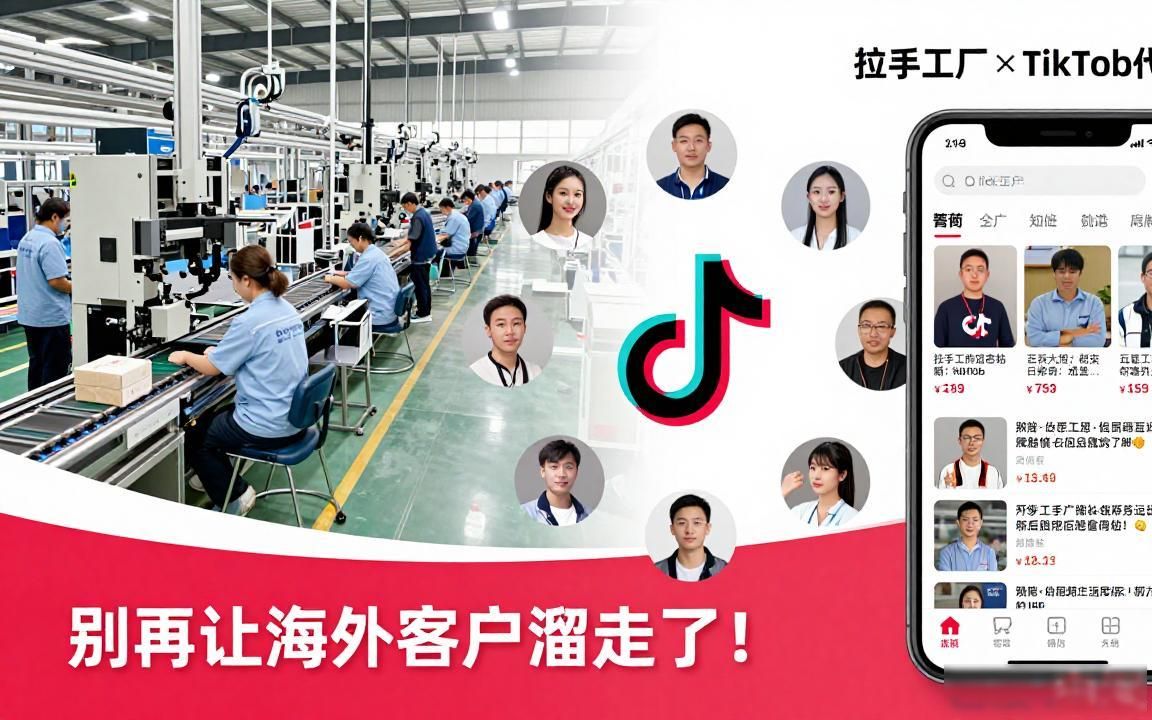 拉手工厂TikTok海外短视频获客代运营