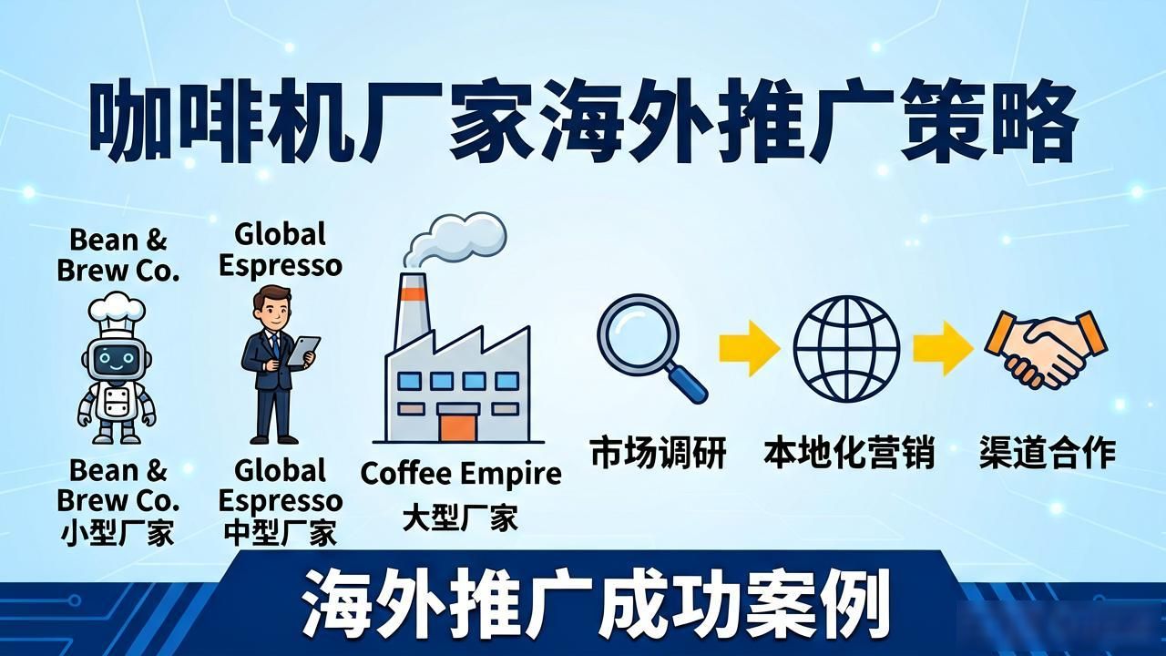 咖啡机厂家海外推广方案_咖啡品牌推广_咖啡市场推广