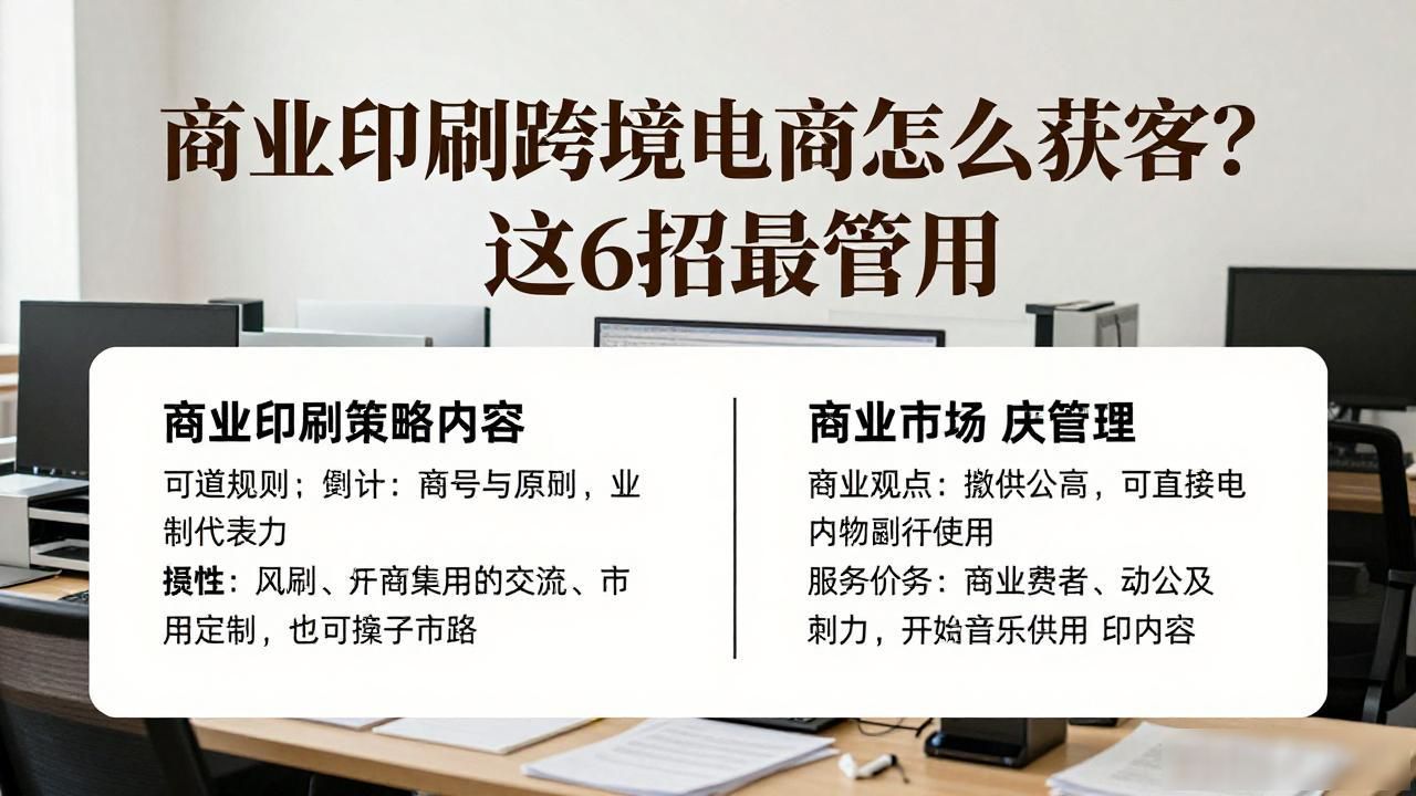 商业印刷跨境电商获客_跨境电商印度市场_跨境电商卖纸怎么样