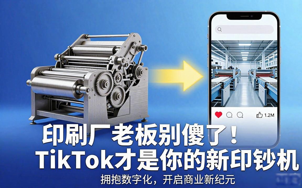 印刷行业工厂做TikTok外贸获客方案