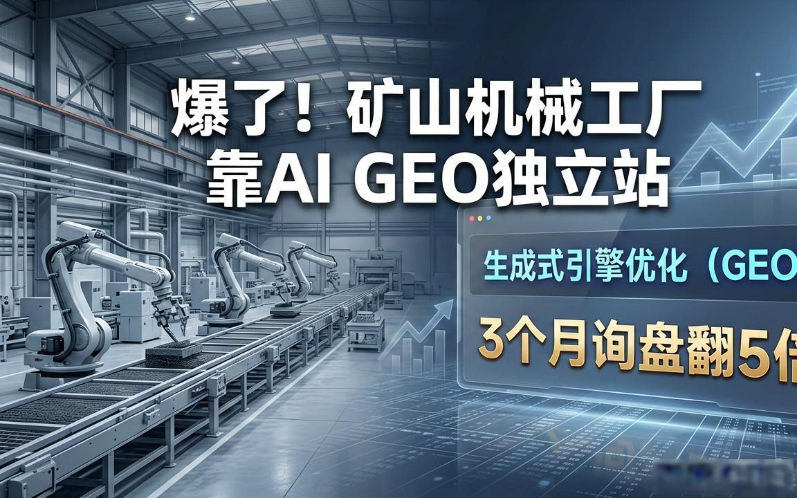 矿山机械工厂AI GEO独立站内容方案
