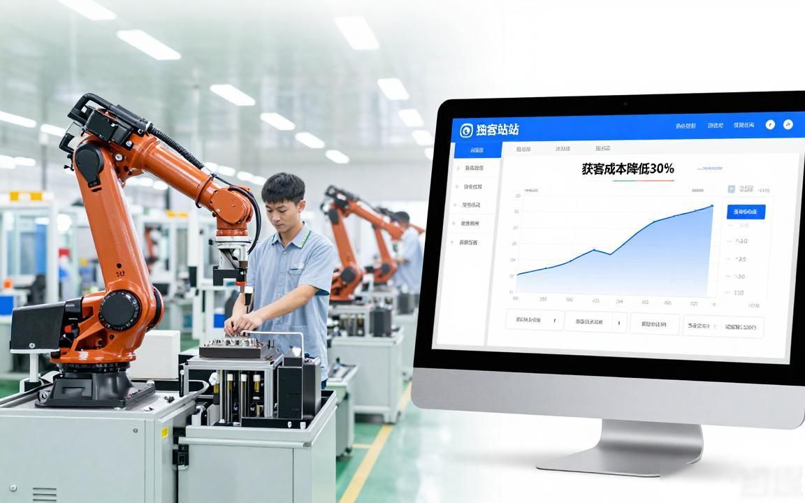 机器人夹具工厂外贸独立站获客