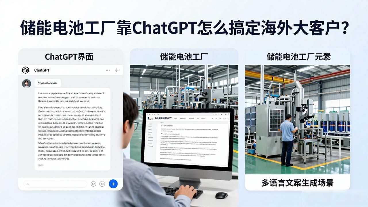 全球储能电池供应商_国外储能电池_储能电池工厂如何被ChatGPT推荐给海外客户
