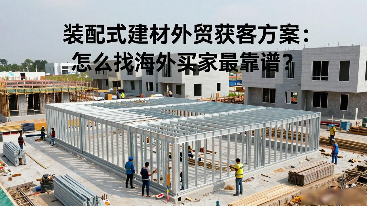装饰材料外贸怎么做_装配式建筑材料销售渠道_装配式建材外贸获客方案