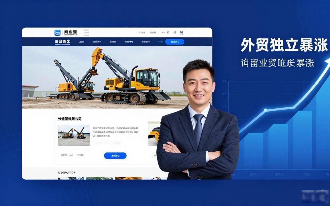 矿山机械外贸独立站建设