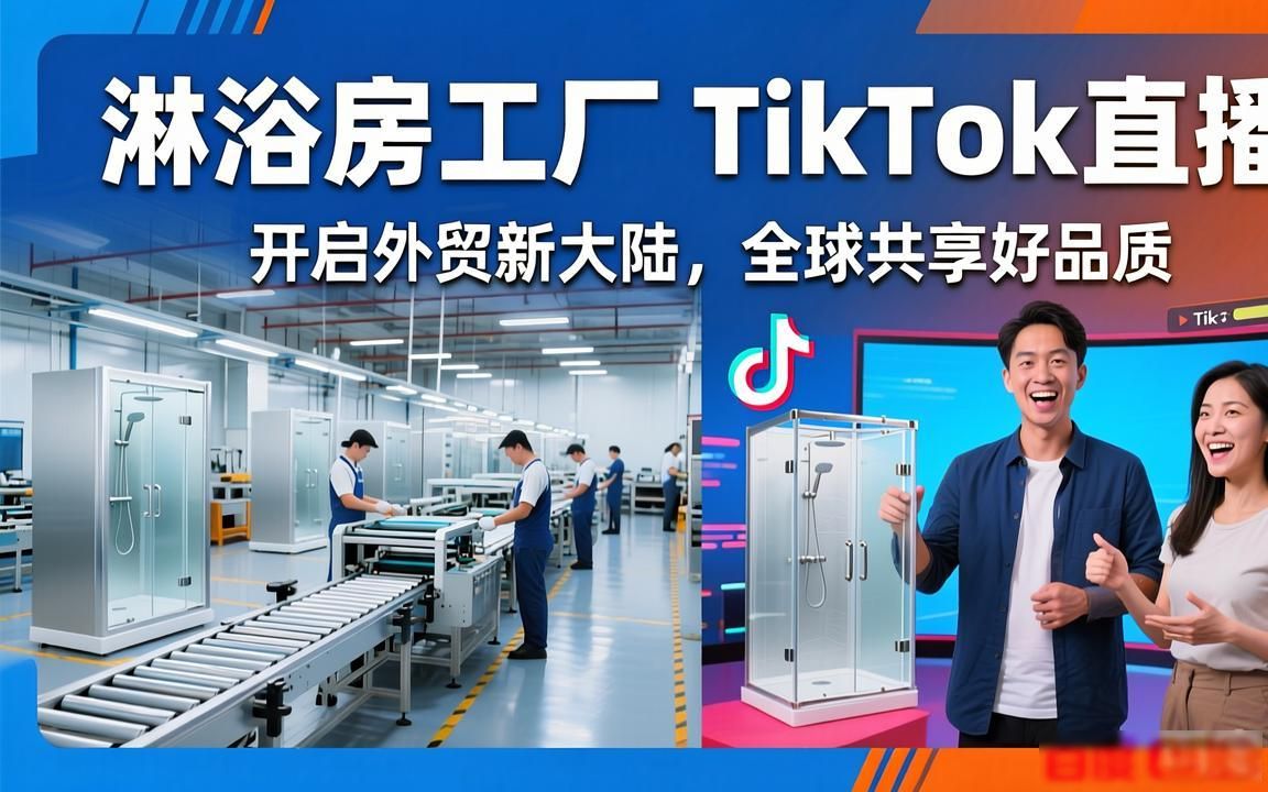 淋浴房工厂TikTok直播适合做外贸吗