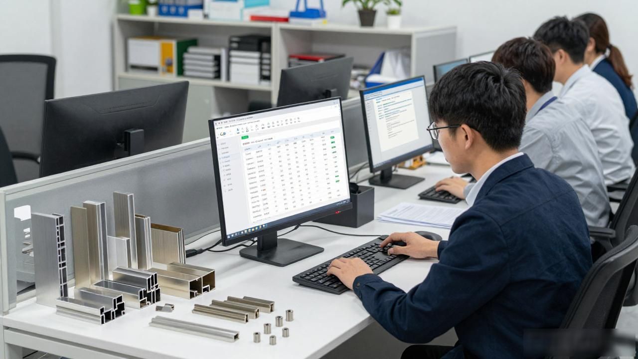 铝型材配件工厂Google推广获客_铝型材产品介绍文案_铝型材料销售管理软件