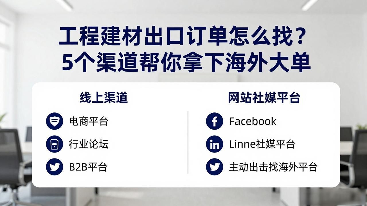 工程建材出口订单怎么找_建材出口怎样操作_建材订单出口找工程公司好吗