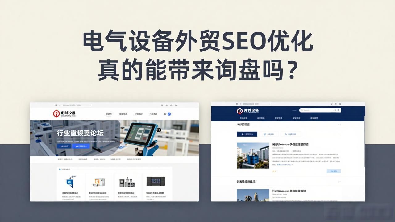 外贸优化工具_电气设备外贸SEO优化_外贸优化咋做