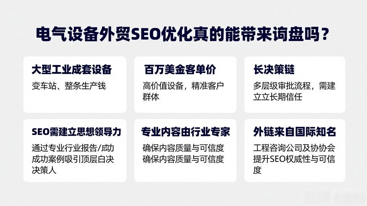 电气设备外贸SEO优化_外贸优化咋做_外贸优化工具