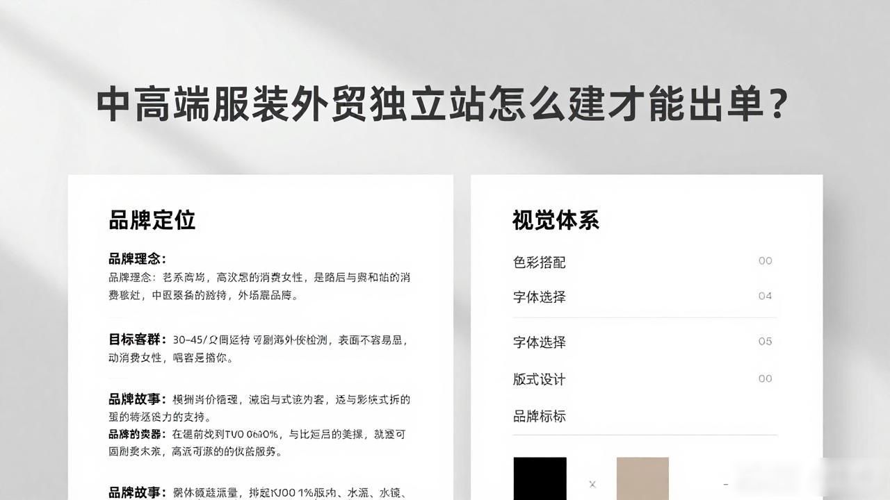 外贸独立建站哪里比较好_外贸高端女装_中高端服装外贸独立站建设