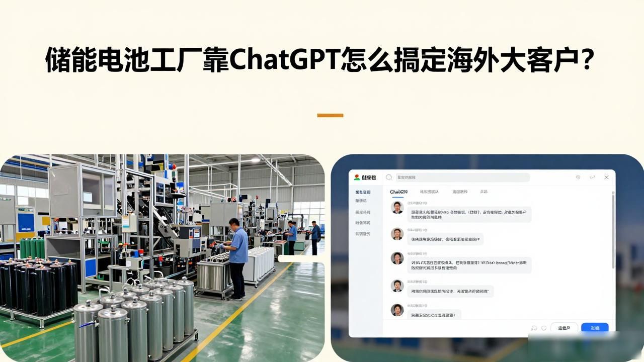 国外储能电池_储能电池工厂如何被ChatGPT推荐给海外客户_全球储能电池供应商
