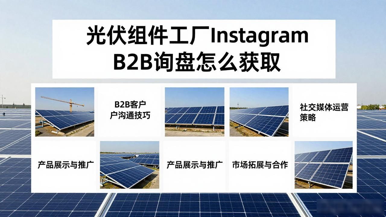 光伏组件mppt_ibc光伏组件_光伏组件工厂Instagram B2B询盘怎么获取
