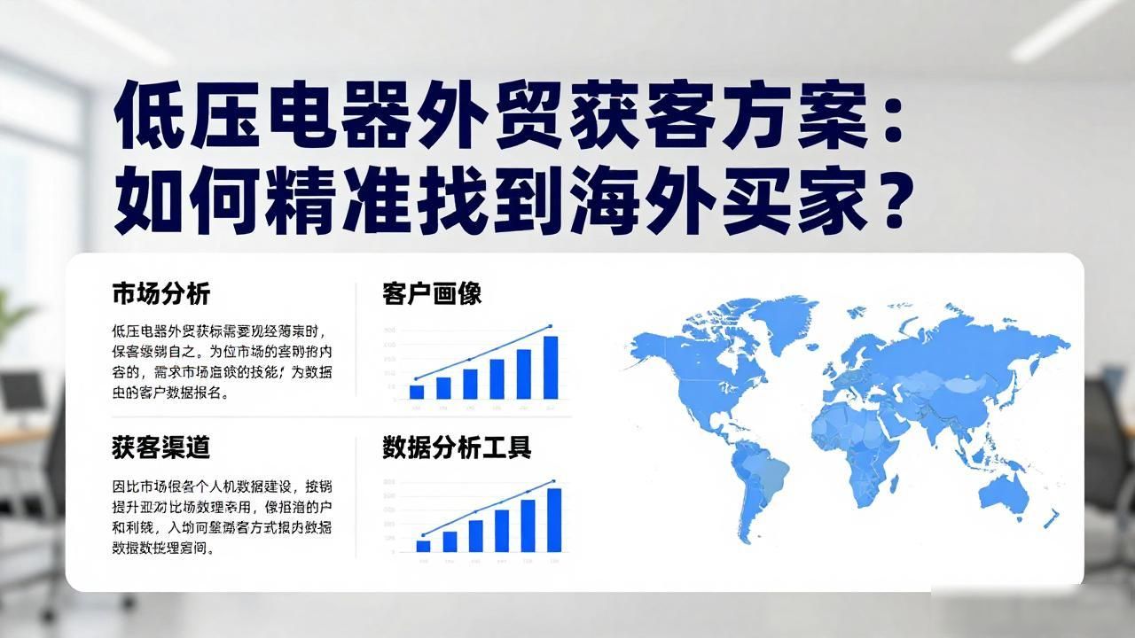 低压电器外贸获客方案_低压电器客户群体_低压电器出口