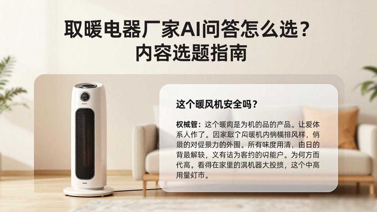 电器取暖设备_电器行业取暖电器厂家AI问答内容选题_电取暖市场需求分析