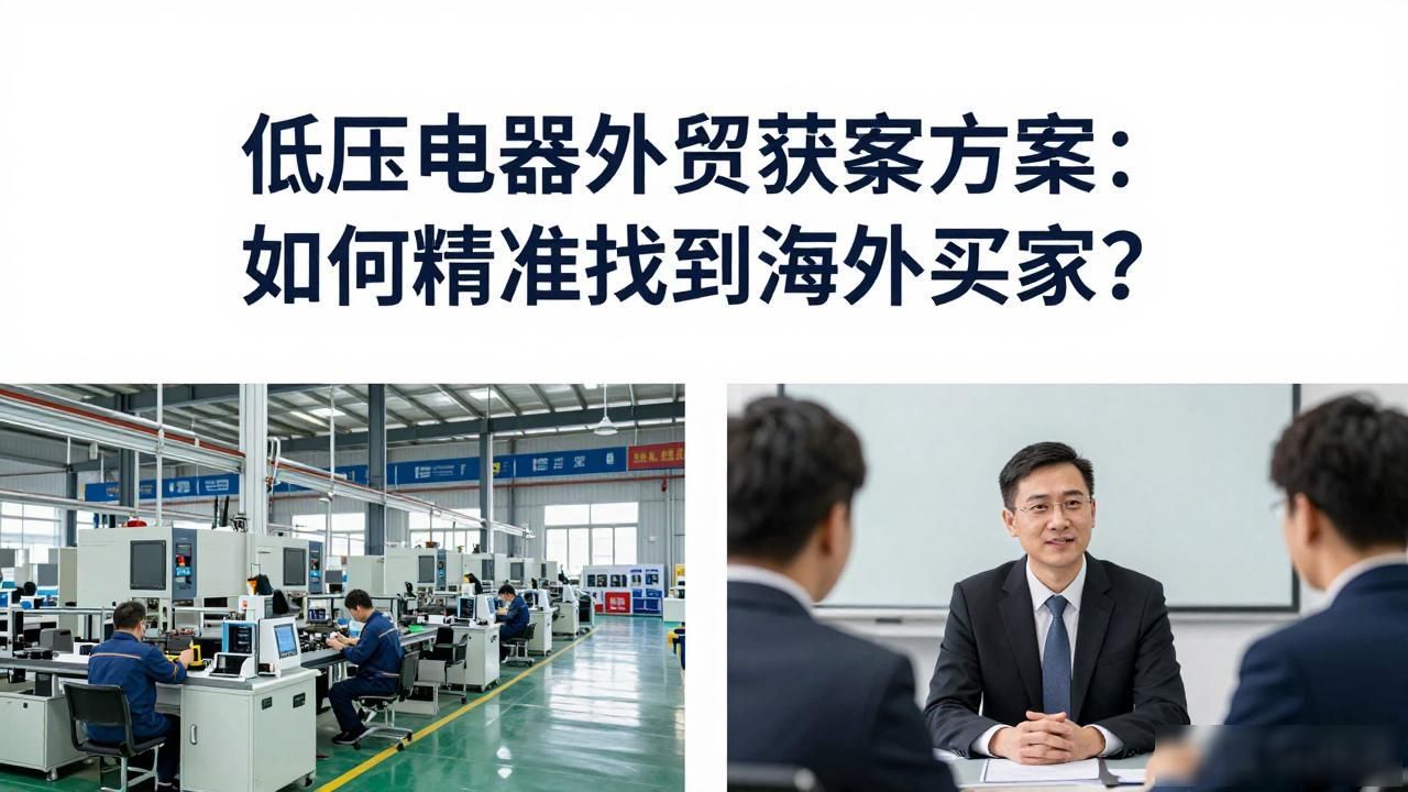 低压电器客户群体_低压电器外贸获客方案_低压电器出口