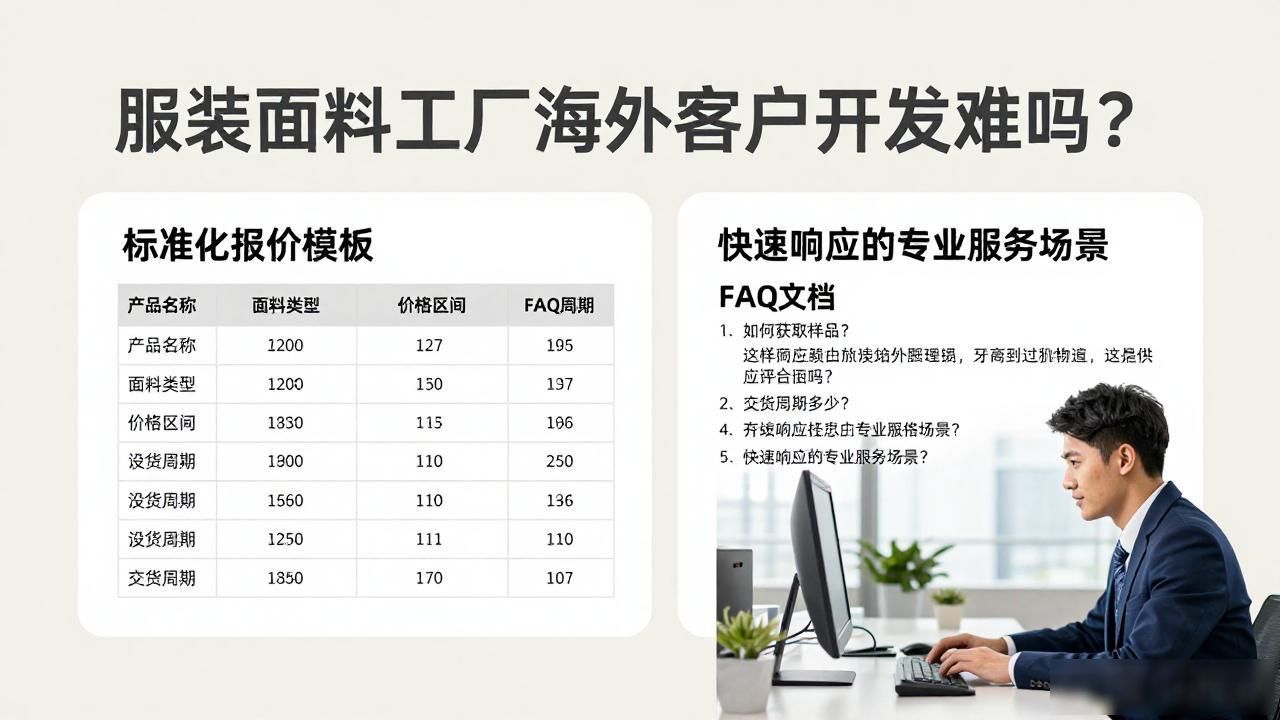 外贸面料销售如何开发_海外服装厂招聘_服装面料工厂海外客户开发