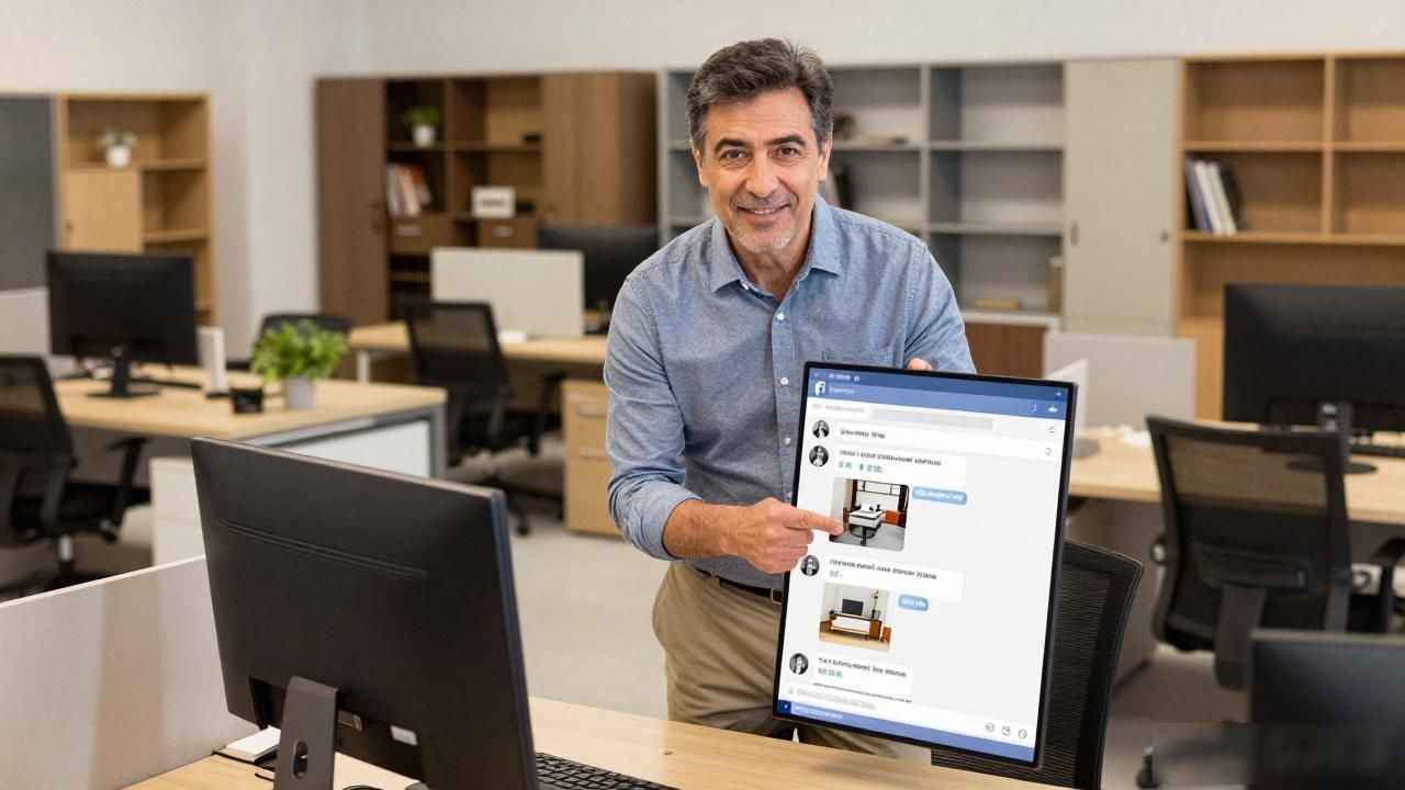 办公家具厂Facebook群组找海外采购商_办公家具采购网站平台_外贸家具采购群