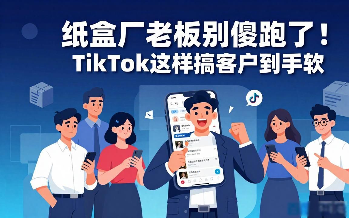纸盒彩盒厂TikTok怎么开发海外客户