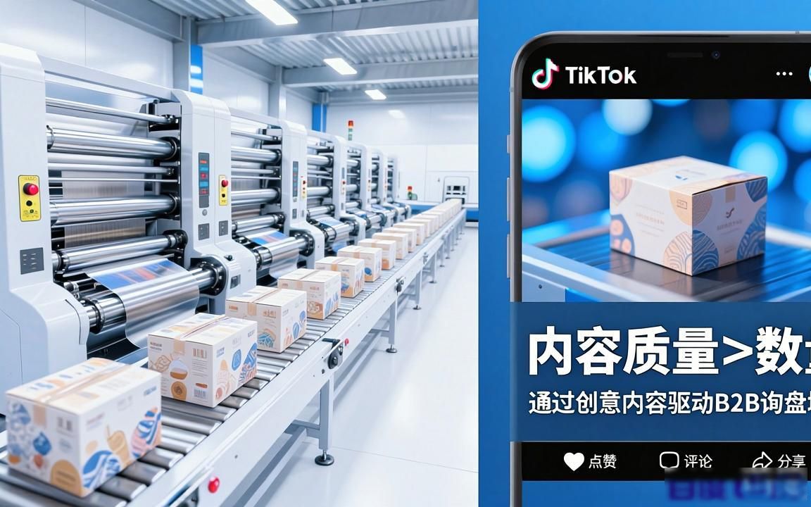 包装印刷厂TikTok短视频怎么获取B2B询盘