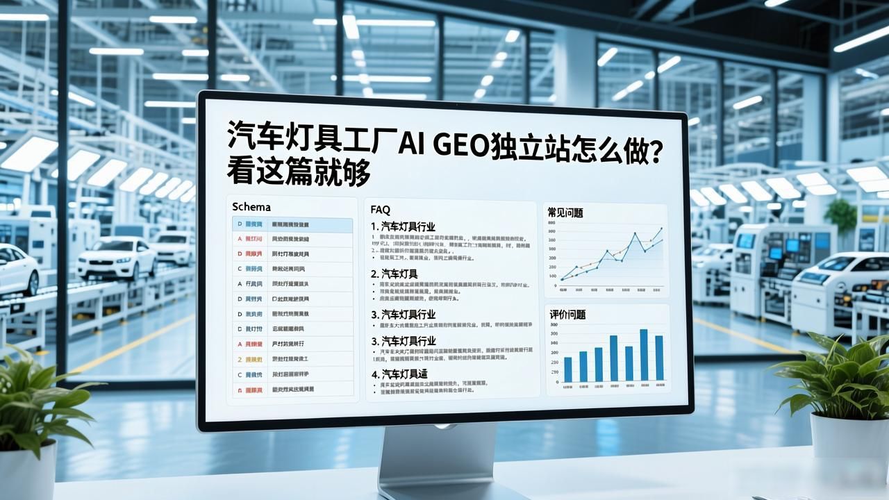 灯具厂坐着上班是干什么的_汽车灯具工厂AI GEO独立站内容方案_灯具厂生产车间视频
