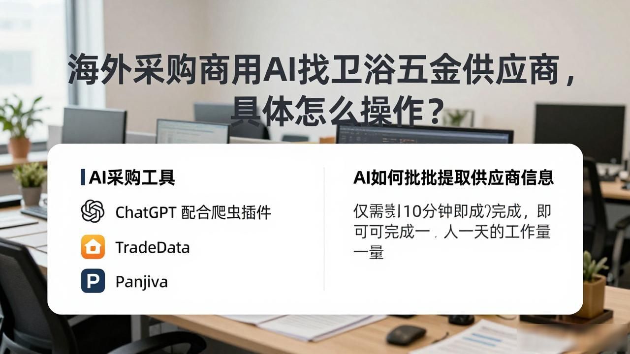 海外采购商用AI找卫浴五金供应商怎么布局_卫浴五金国际品牌_卫浴五金采购清单