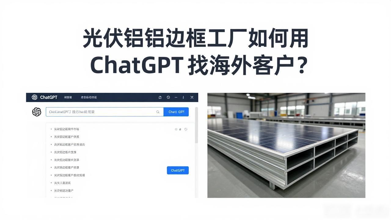 光伏铝边框工厂如何被ChatGPT推荐给海外客户_光伏铝边框加工设备_光伏铝边框企业名单