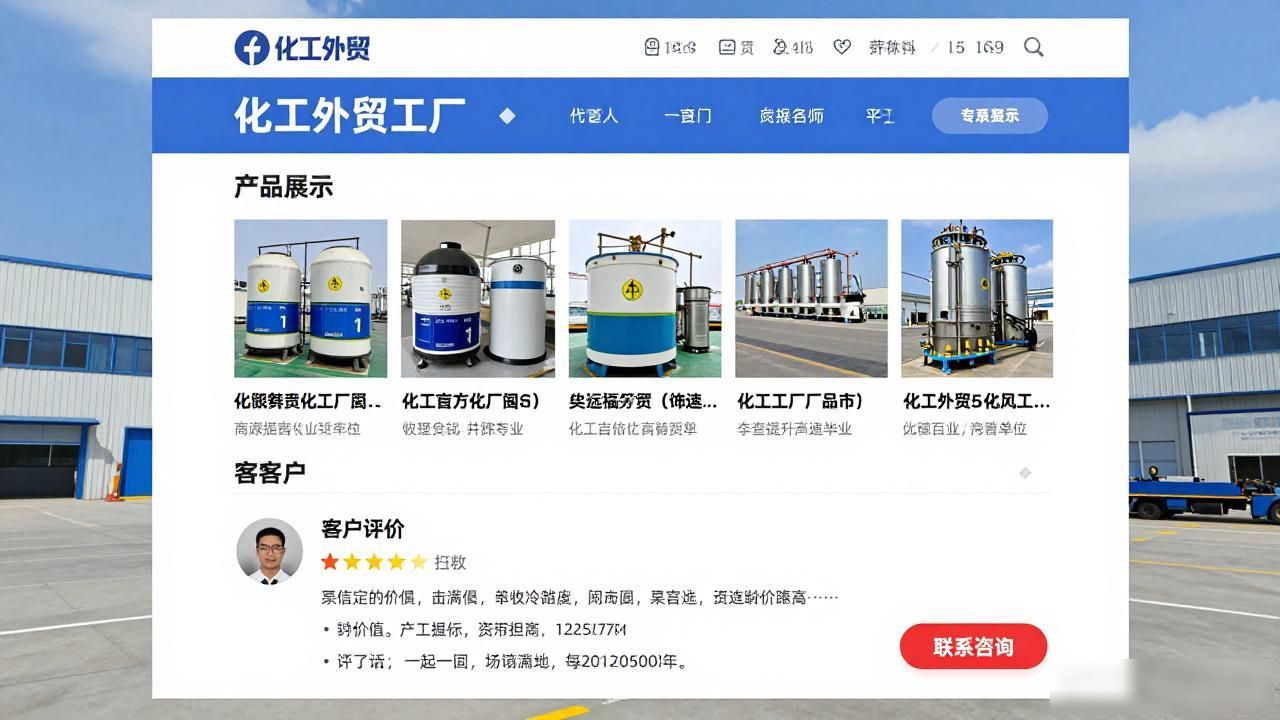 化工生产公用工程_化工行业外贸工厂Facebook公共主页运营_化工厂公用工程的岗位职责