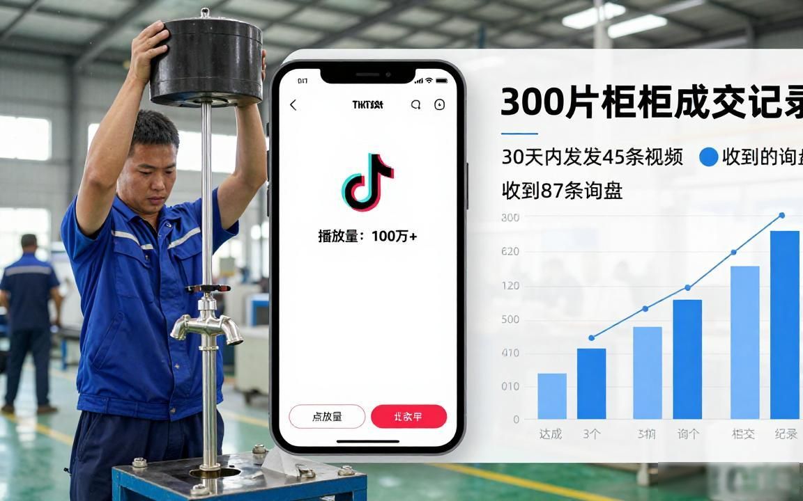 水龙头工厂TikTok短视频怎么获取B2B询盘