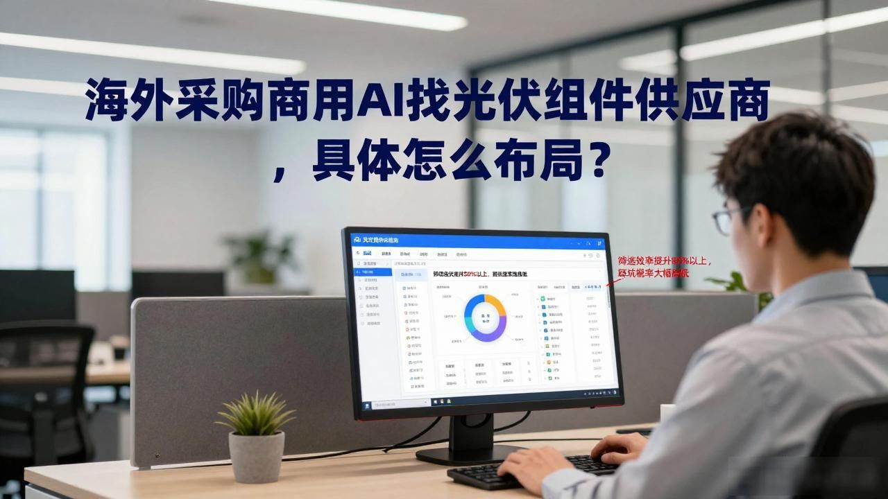国外光伏组件_海外采购商用AI找光伏组件供应商怎么布局_光伏海外
