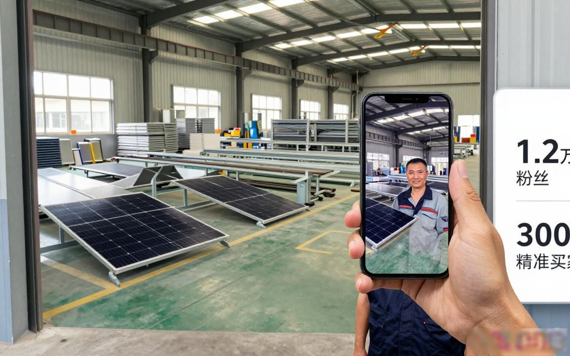 太阳能支架工厂TikTok工厂展示视频选题