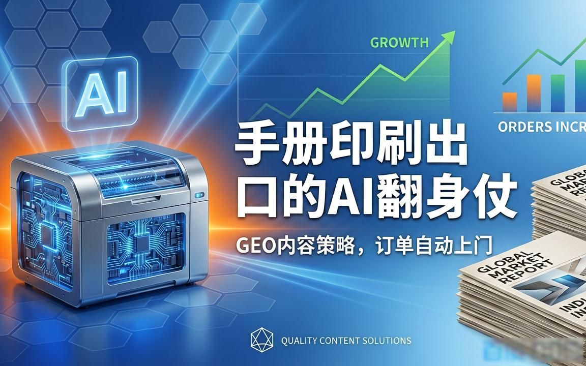 说明书印刷出口厂家AI GEO内容怎么做