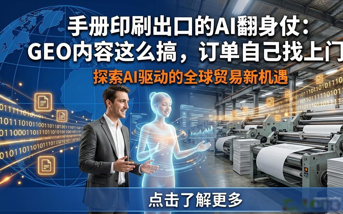 说明书印刷出口厂家AI GEO内容怎么做