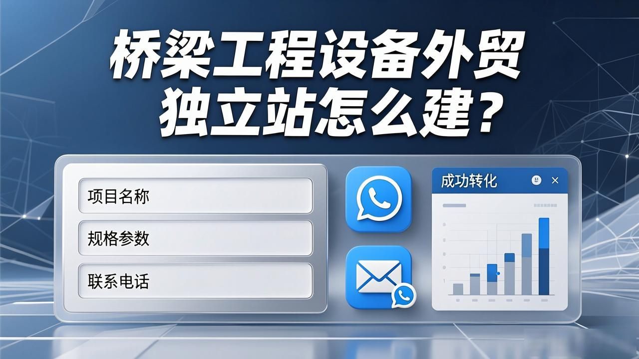 桥梁工程设备外贸独立站建设_建设桥梁设备一览表_建外贸独立站要多少钱