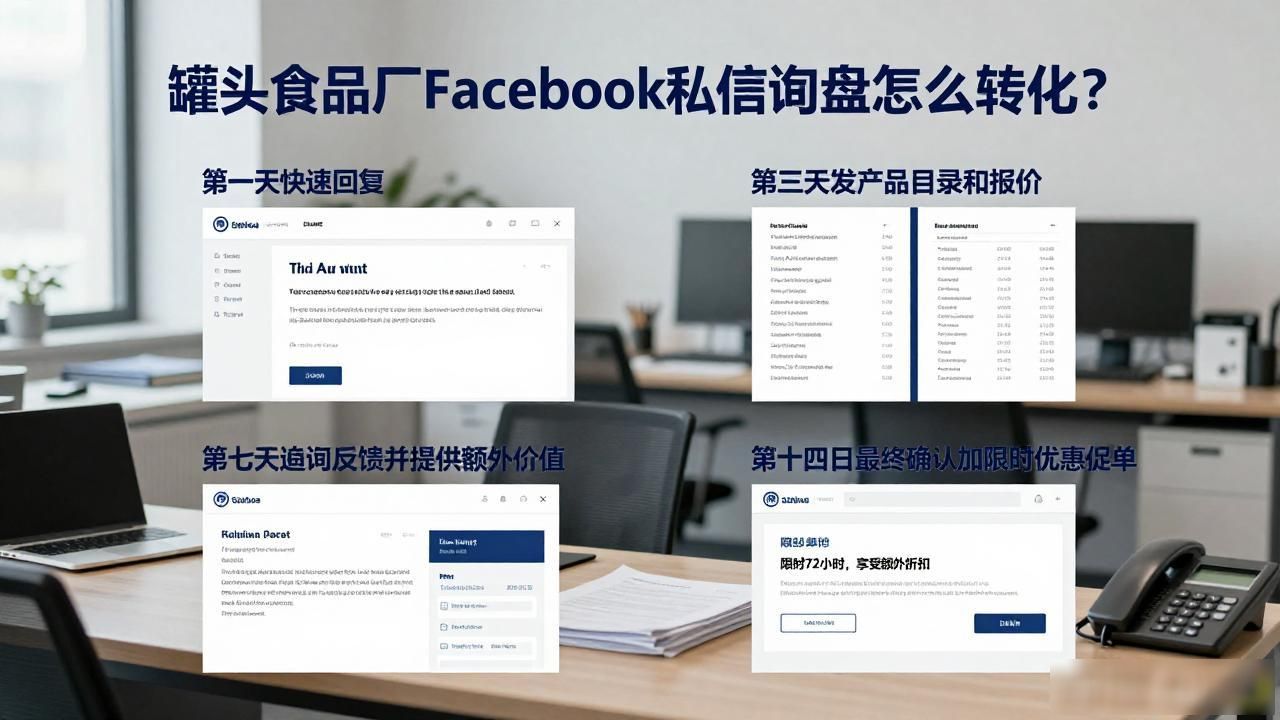 罐头销售技巧_罐头食品厂Facebook私信询盘转化技巧_销售罐头话术