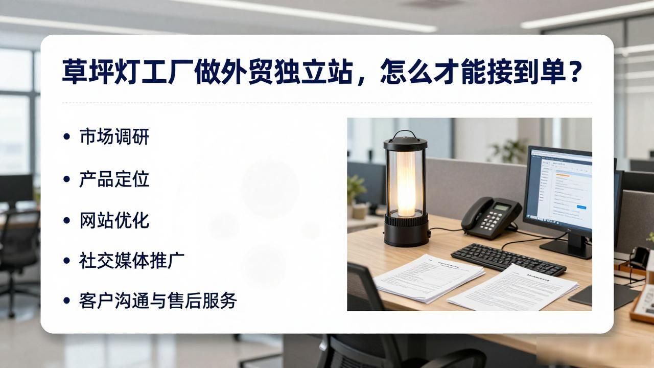 草坪灯批发_草坪灯公司_草坪灯工厂外贸独立站获客
