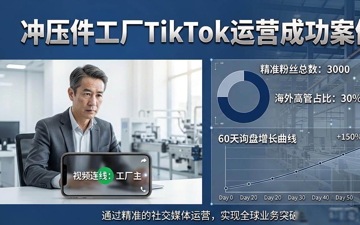 冲压件工厂TikTok广告投放获取海外买家